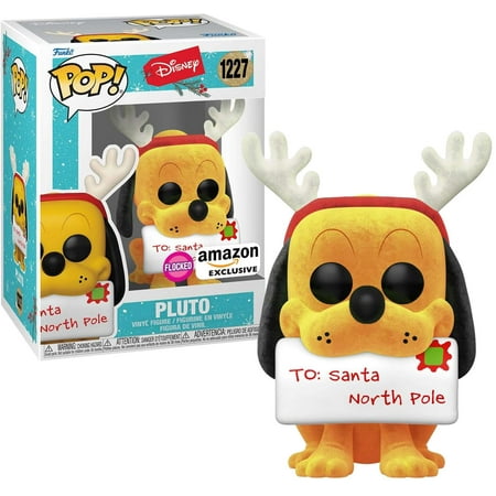 Disney Pluto Holiday Flocked - #1227- Funko POP!