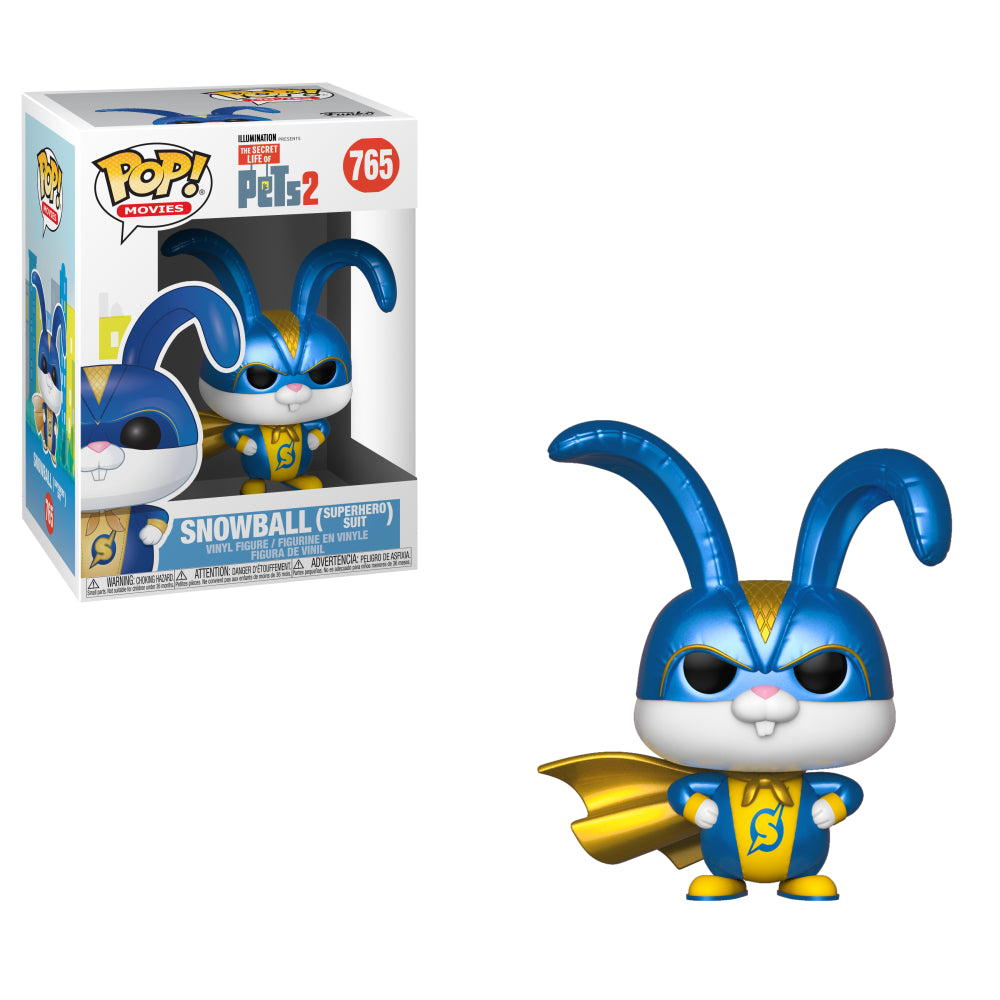 Pop! Vinyl Snowball In Superhero Suit - #765 - Funko POP! Movies: Secret Life Of Pets 2