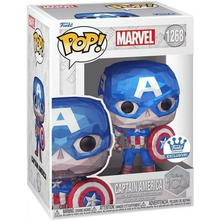 Funko Captain America Faceted - #1268 - Funko POP! - Funko Exclusive