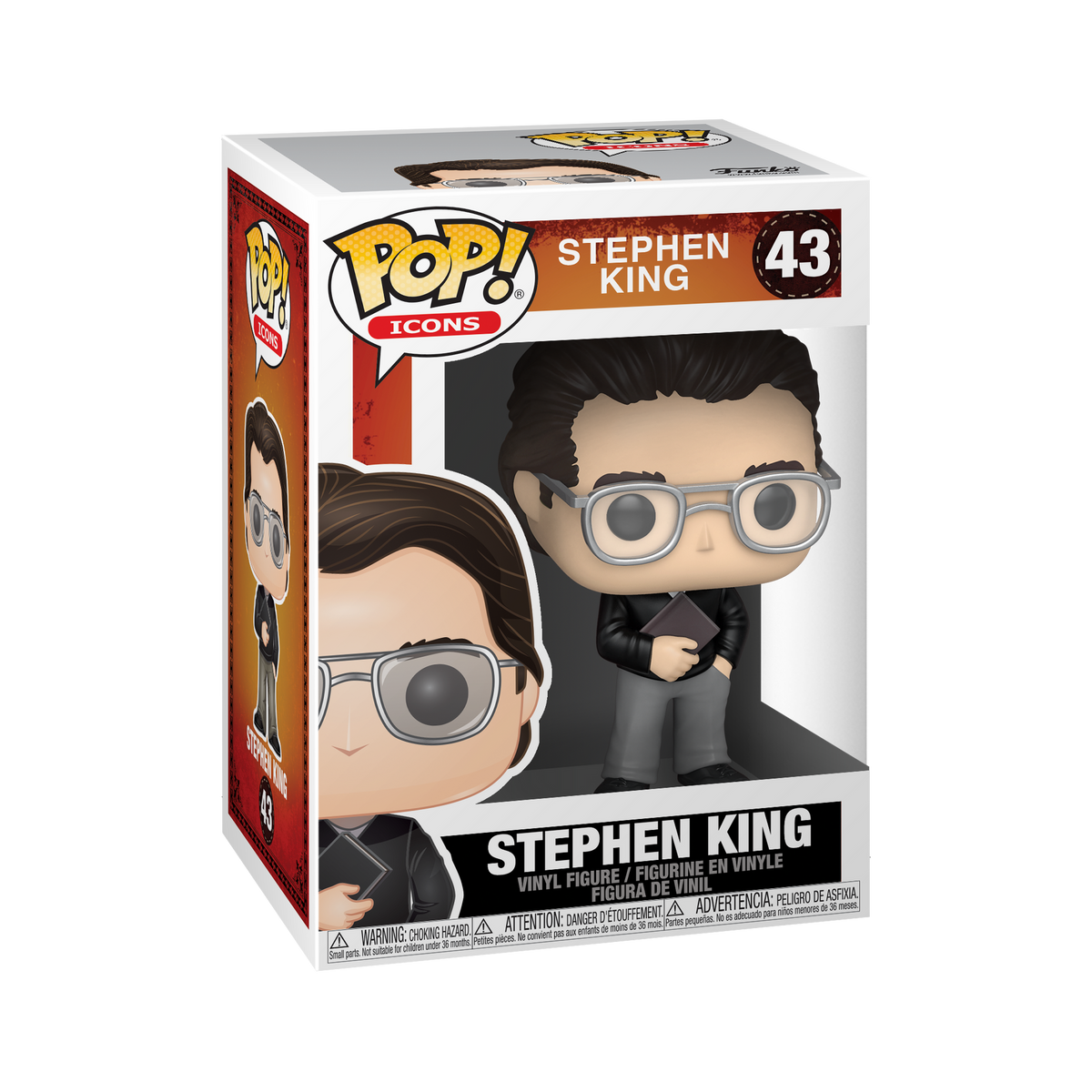 Stephen King - #43 - Funko POP! Icons Standard Size