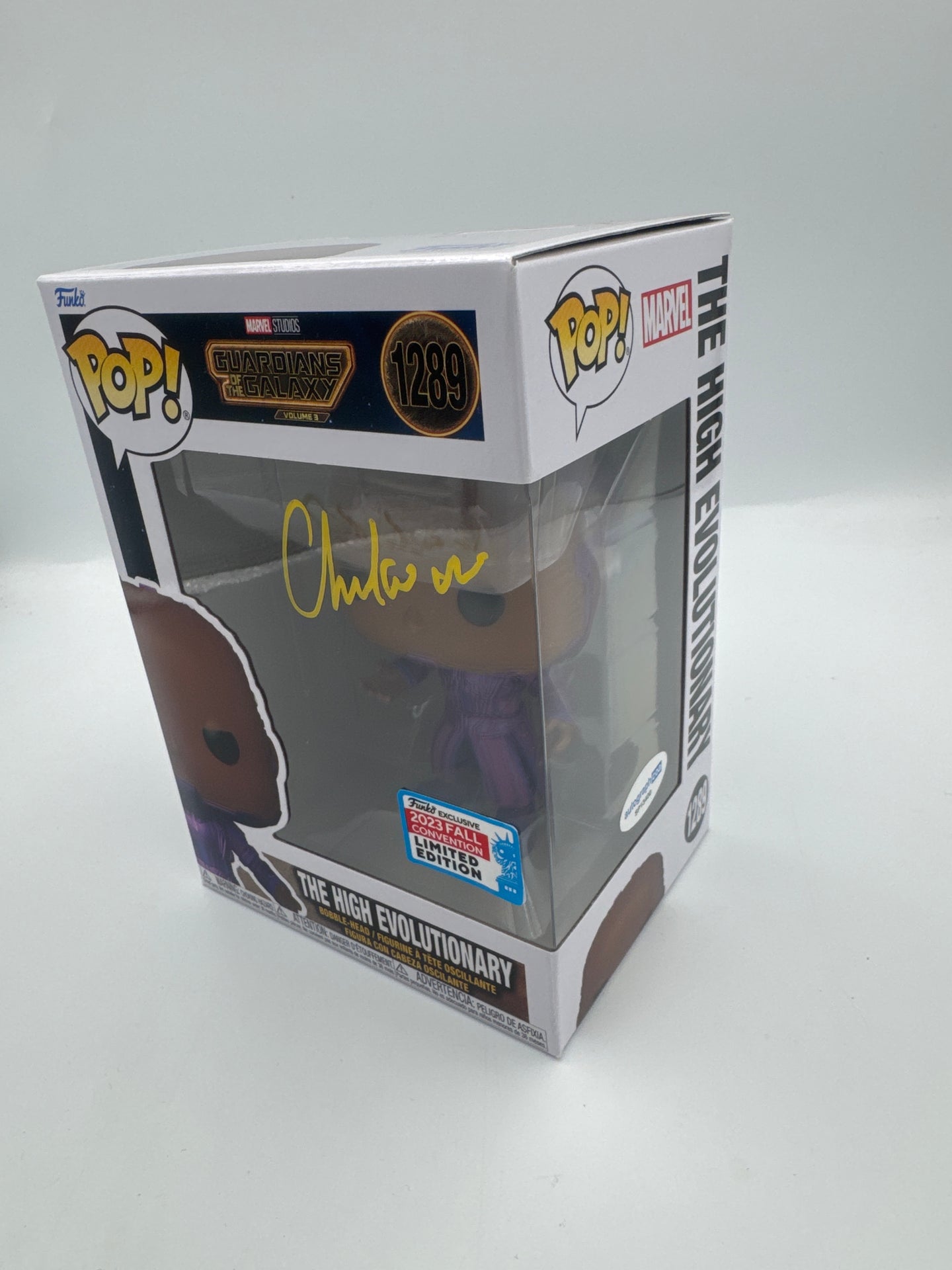 The High Evolutionary - #1289 - Guardians Of The Galaxy - Signed By Chukwudi Iwuji - Autographcoa Certified Funko Pop!