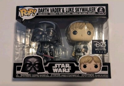 Funko Disney D23 Expo Sticker - # - Exclusive Star Wars Luke & Darth Vader 2 Pack