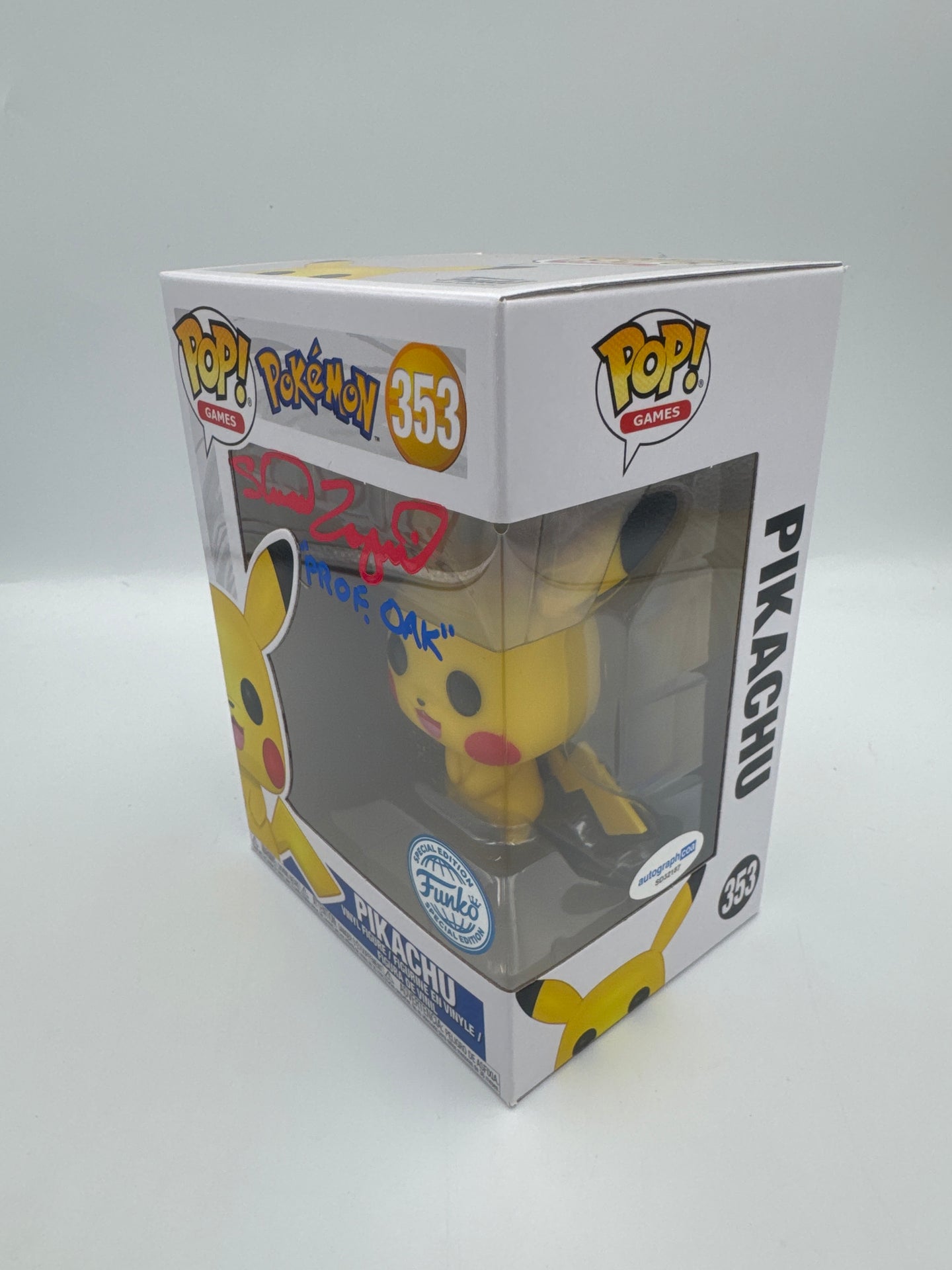 Pikachu 353- Funko Pop! - Games - Pokemon - Signed By Stuart Zagnit - Autographcoa Certified Pop