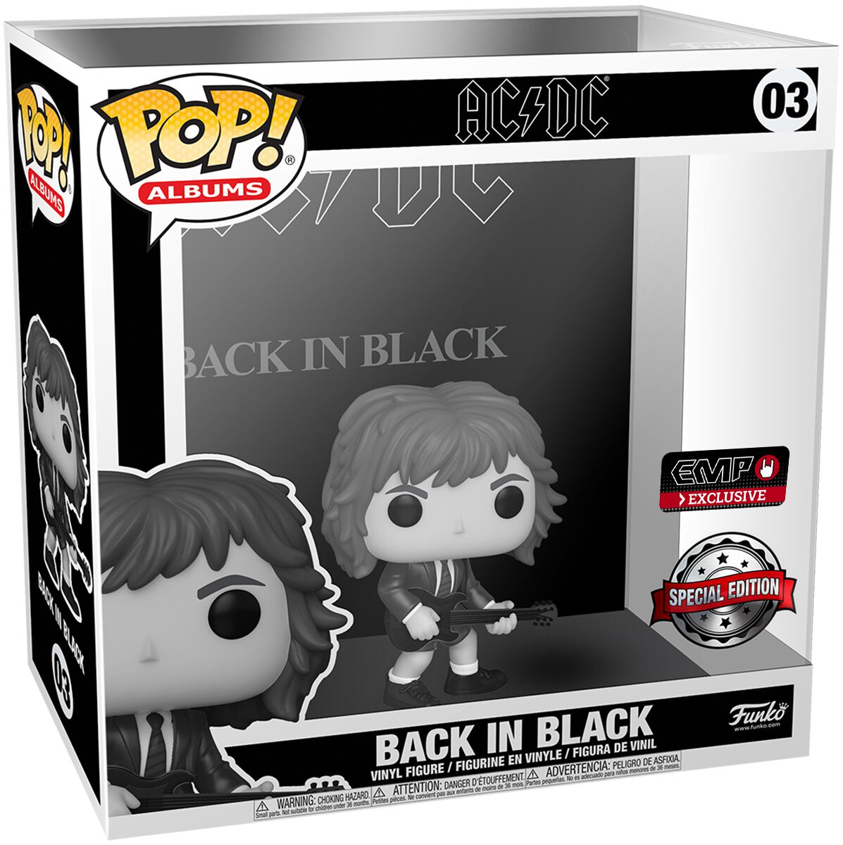 AC/DC Albums: Back In Black (B&W)- #03 - Funko Pop!