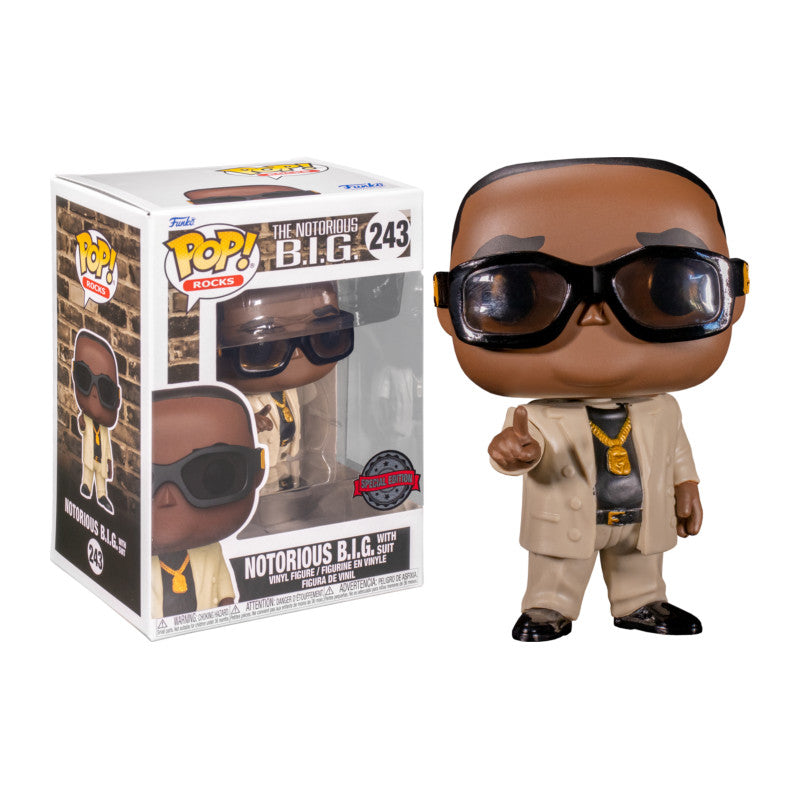 Pop Rocks Notorious B.I.G. Big With Suit - #243 - Funko POP! Exclusive Special Edition