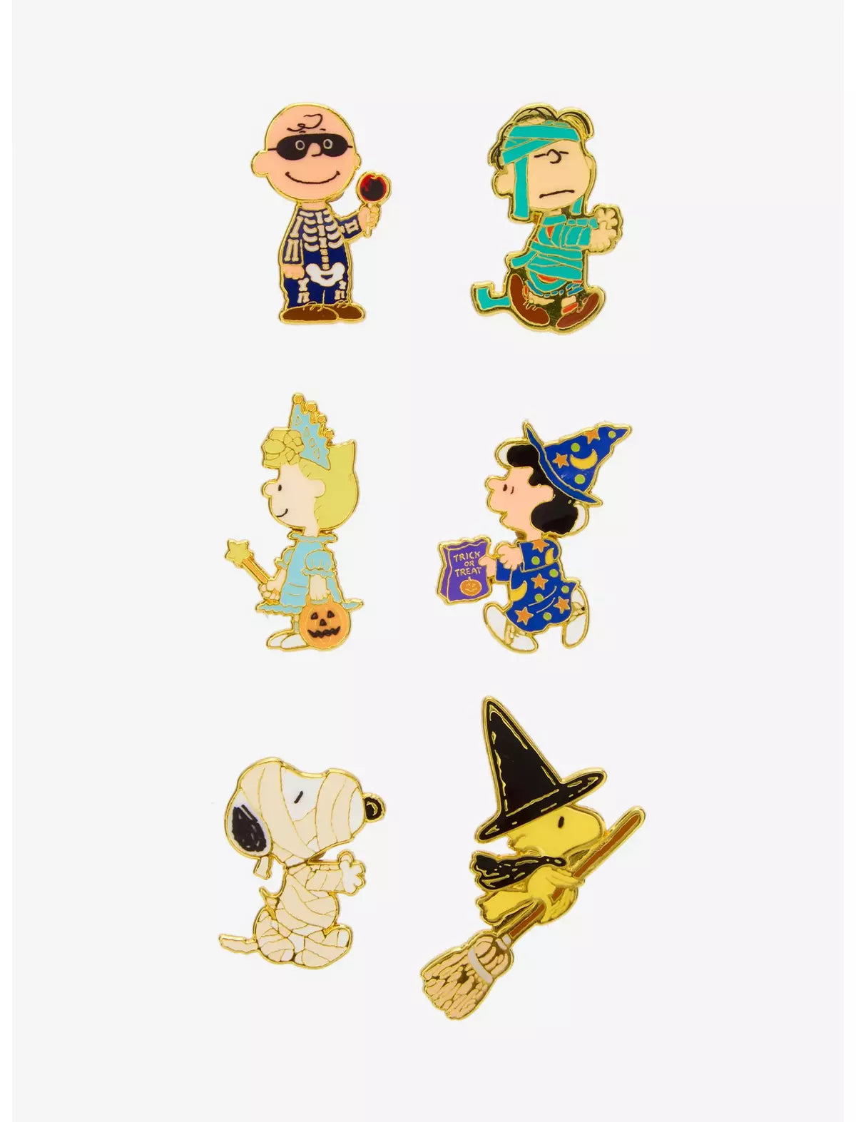 Peanuts Characters Halloween Costumes Blind Box Enamel Pin - Loungefly - Pins