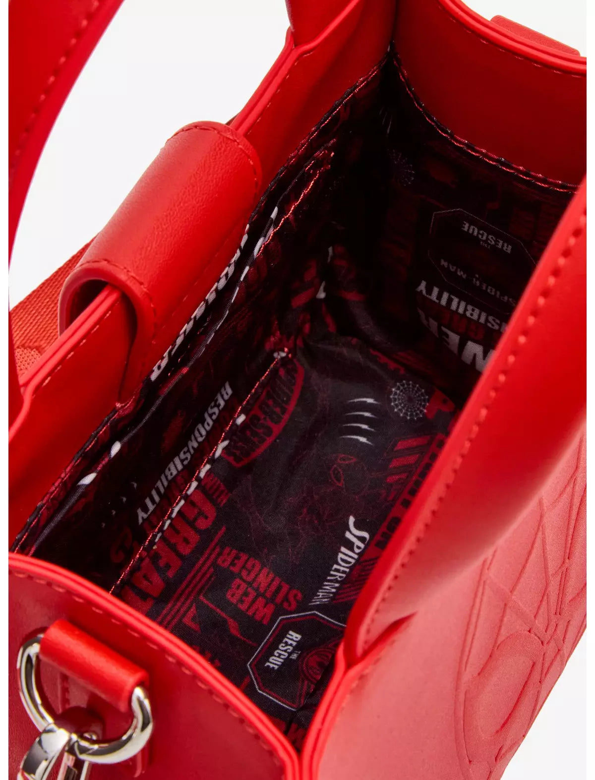 Marvel Spider-Man Embossed Mask Crossbody Mini Tote Bag - Loungefly