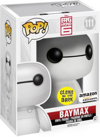 Disney Big Hero 6 Baymax Glow 6 Inch - #111 - Funko POP! Amazon Exclusive