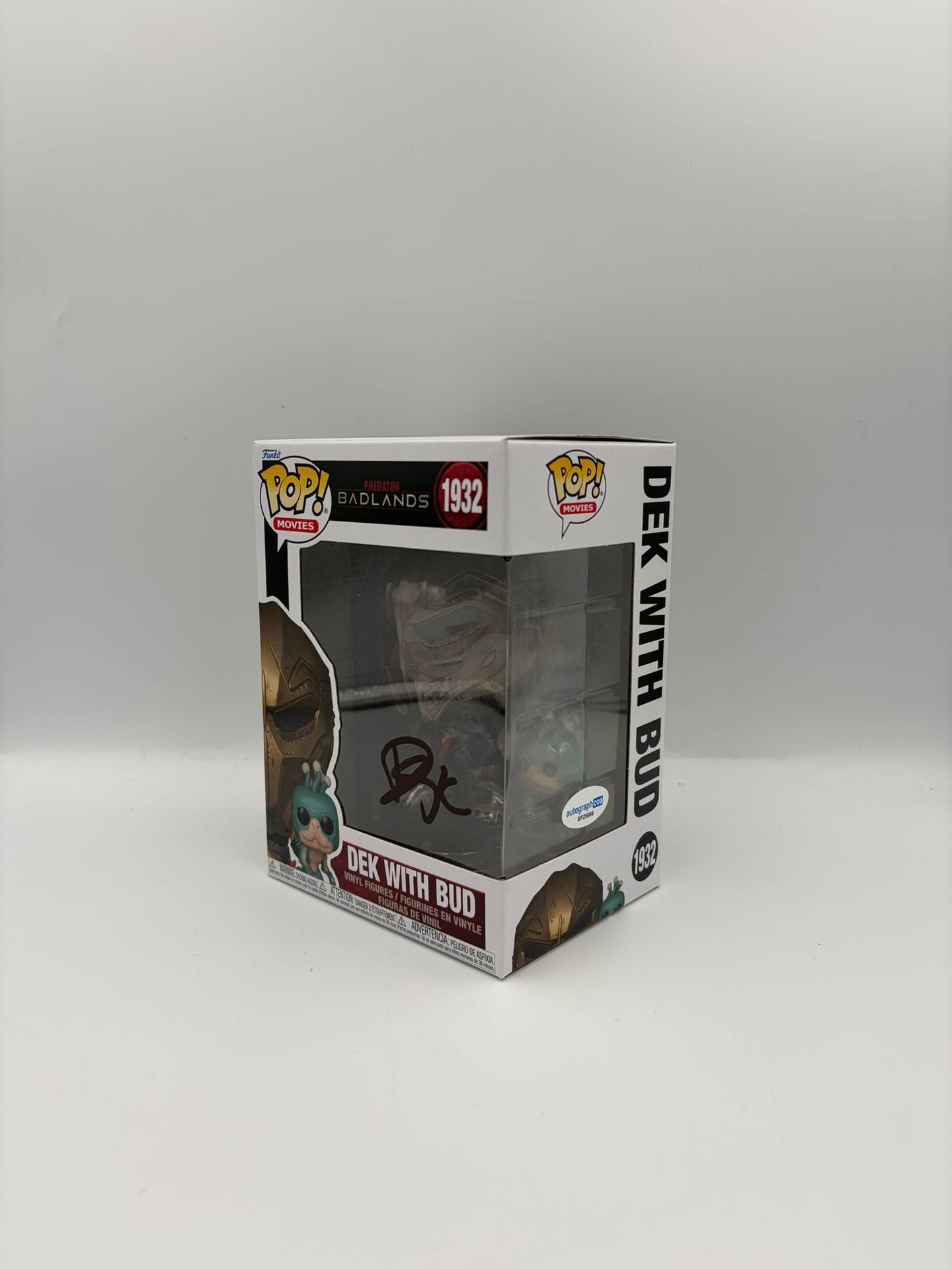Dek With Bud - #1932 - Predator Badlands - Signed By Dimitrius Schuster-Koloamatangi - Autographcoa Certified Funko Pop!