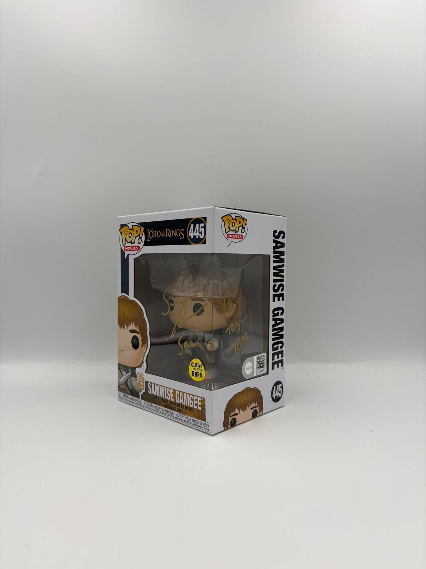 Samwise Gamgee - #445 - Lord Of The Rings - Signed By Sean Astin - SWAU Certified Funko Pop!