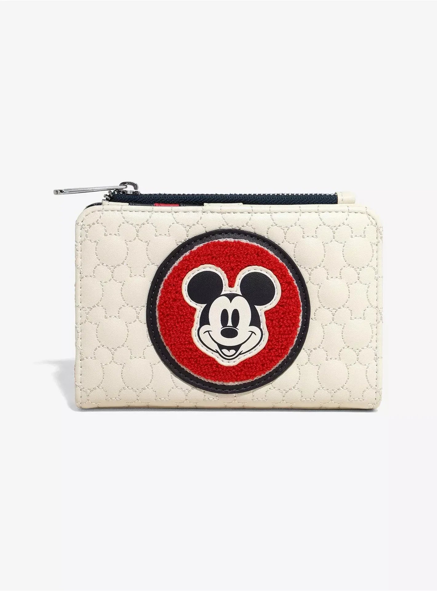 Mickey Mouse Quilted Chenille Patch Wallet - Disney - Loungefly