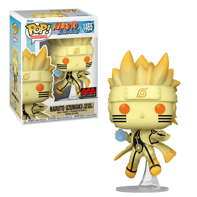 Naruto Uzumaki In Kurama Link Mode - #1465 - Funko Pop! - Animation - Naruto Shippuden - AAA Anime Exclusive