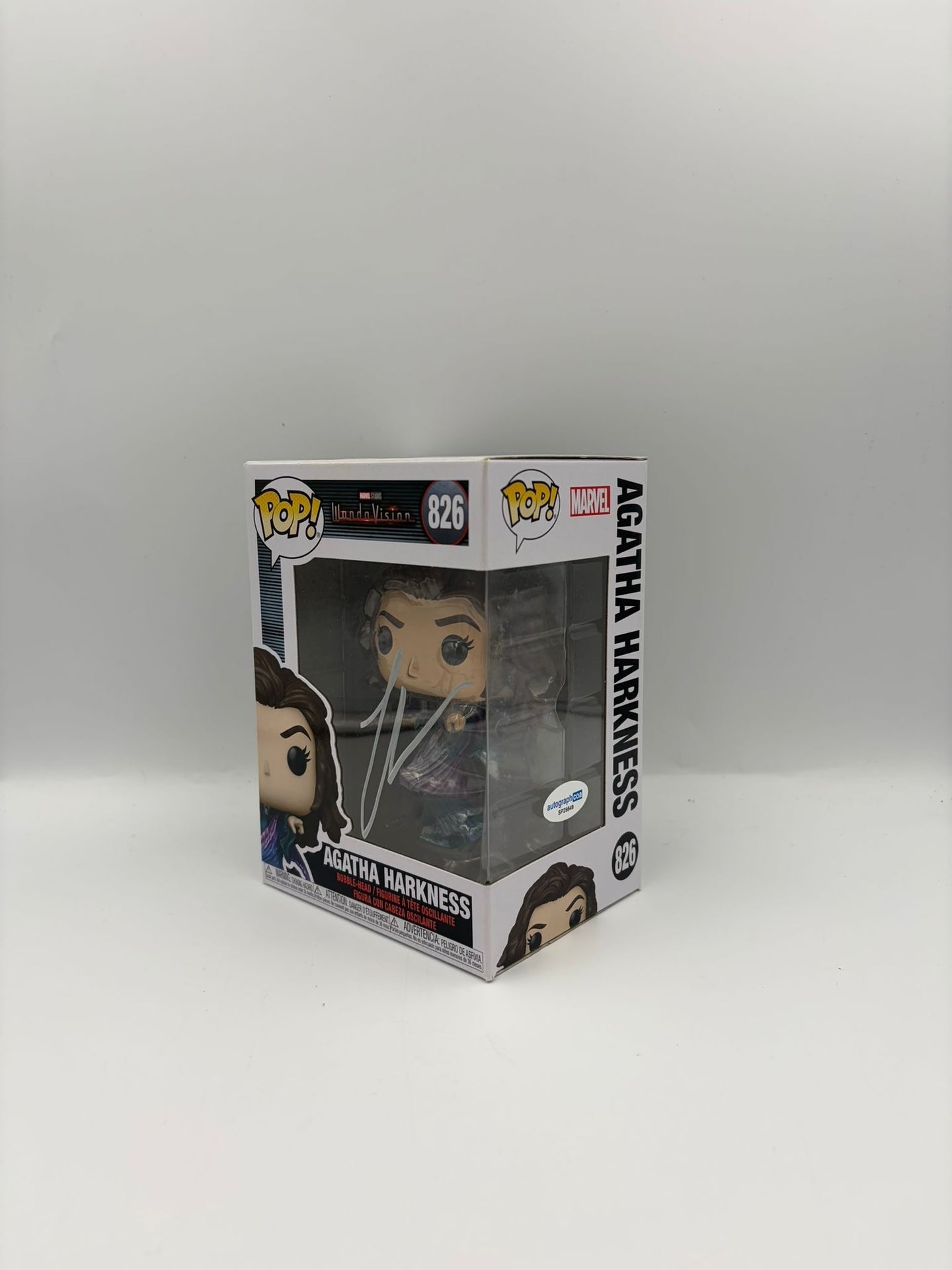 Agatha Harkness - # 826 - Wanda Vision - Signed By Kathryn Hahn - Autographcoa Certified Funko Pop!