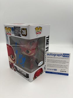 The Flash - #208 - Funko Pop! - Justice League - DC - Signed By Ezra Miller - Certified Autographcoa
