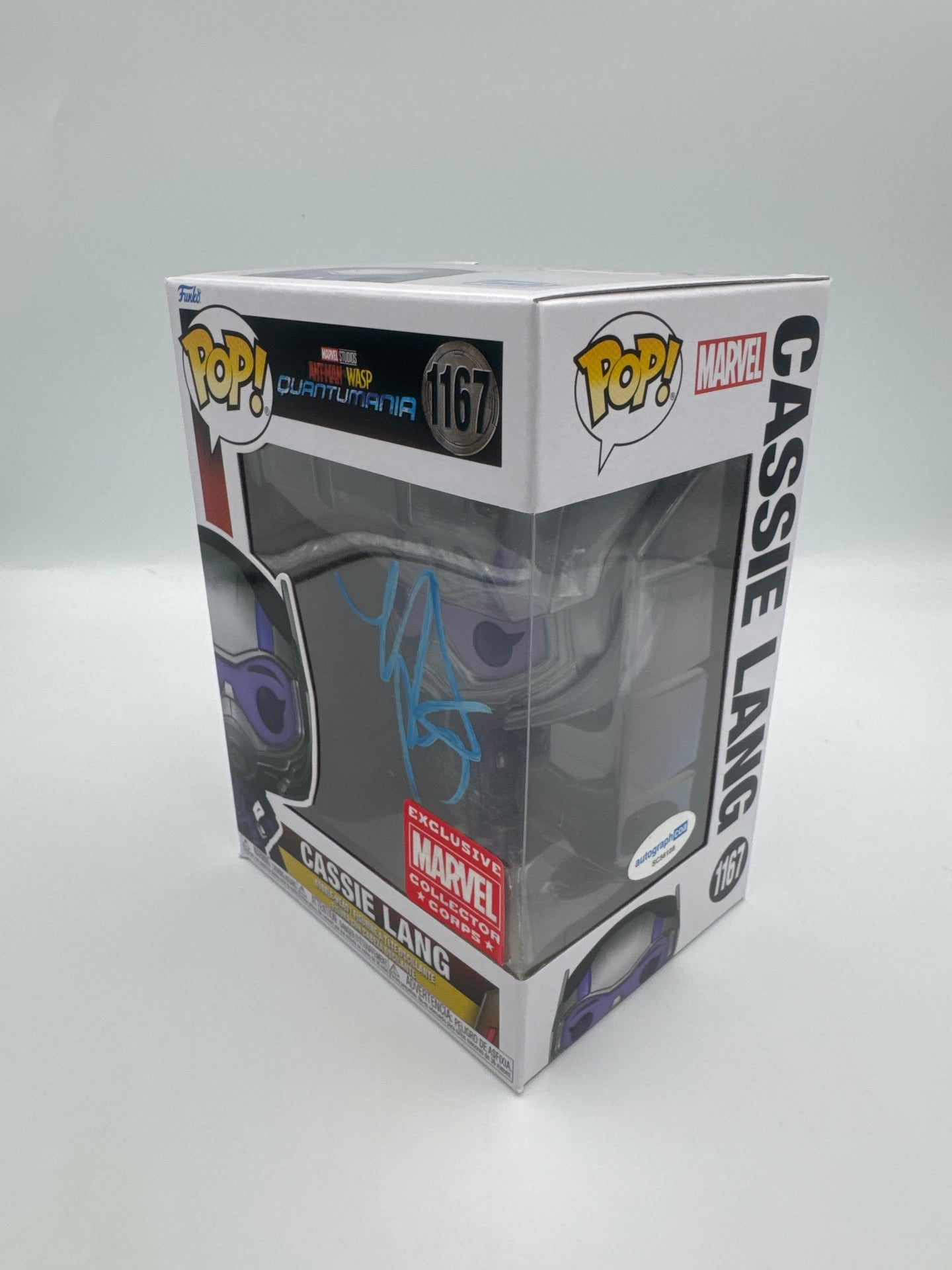 Cassie Lang - #1167 - Funko Pop! - Marvel - Ant-Man Wasp - MCC Exclusive -Signed By Kathryn Newton - Autographcoa Certified Funko Pop!