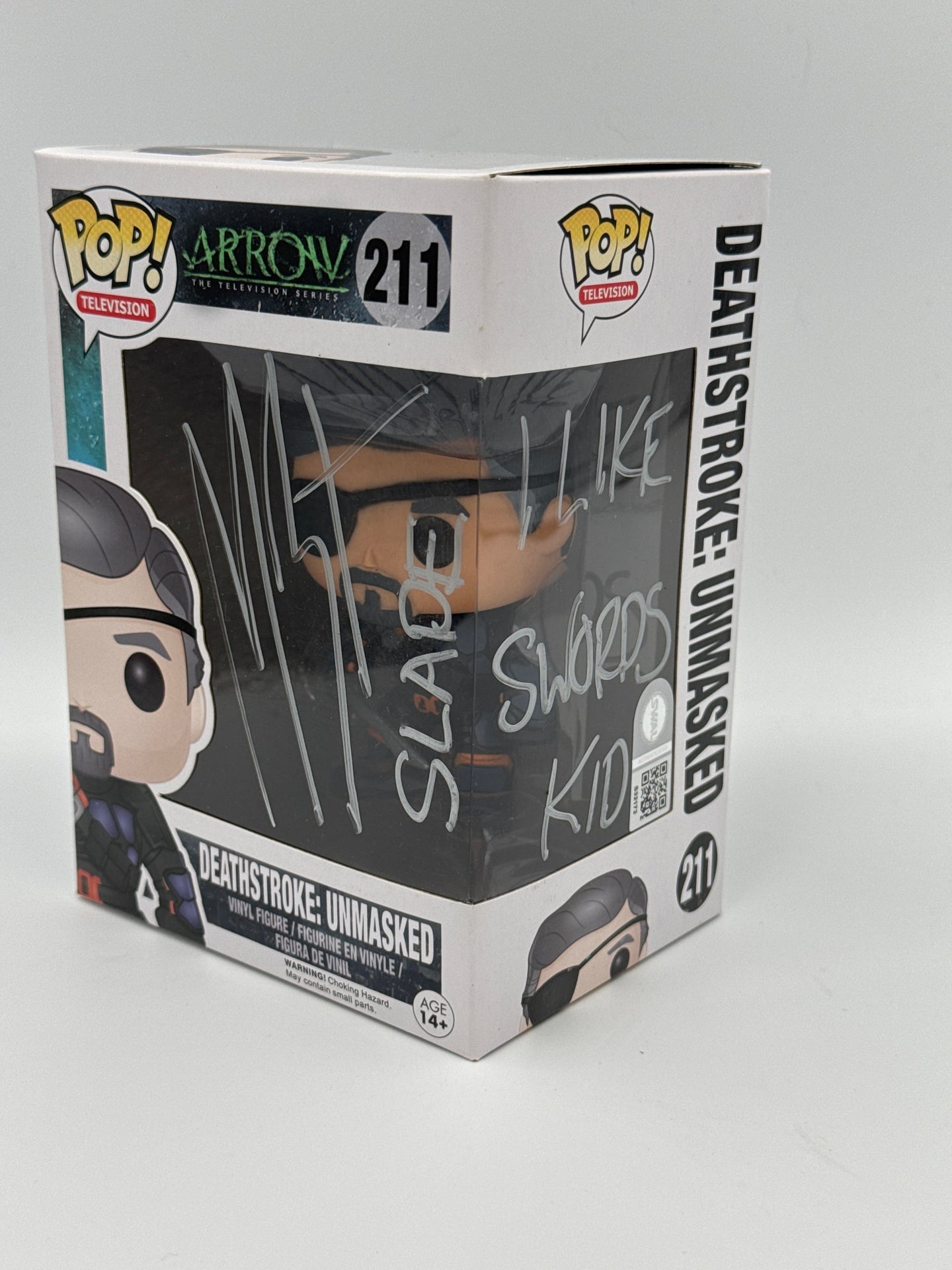 Deathstoke: Unmasked - #211 - Funko Pop! - Television - Arrow - Signed By Manu Bennett