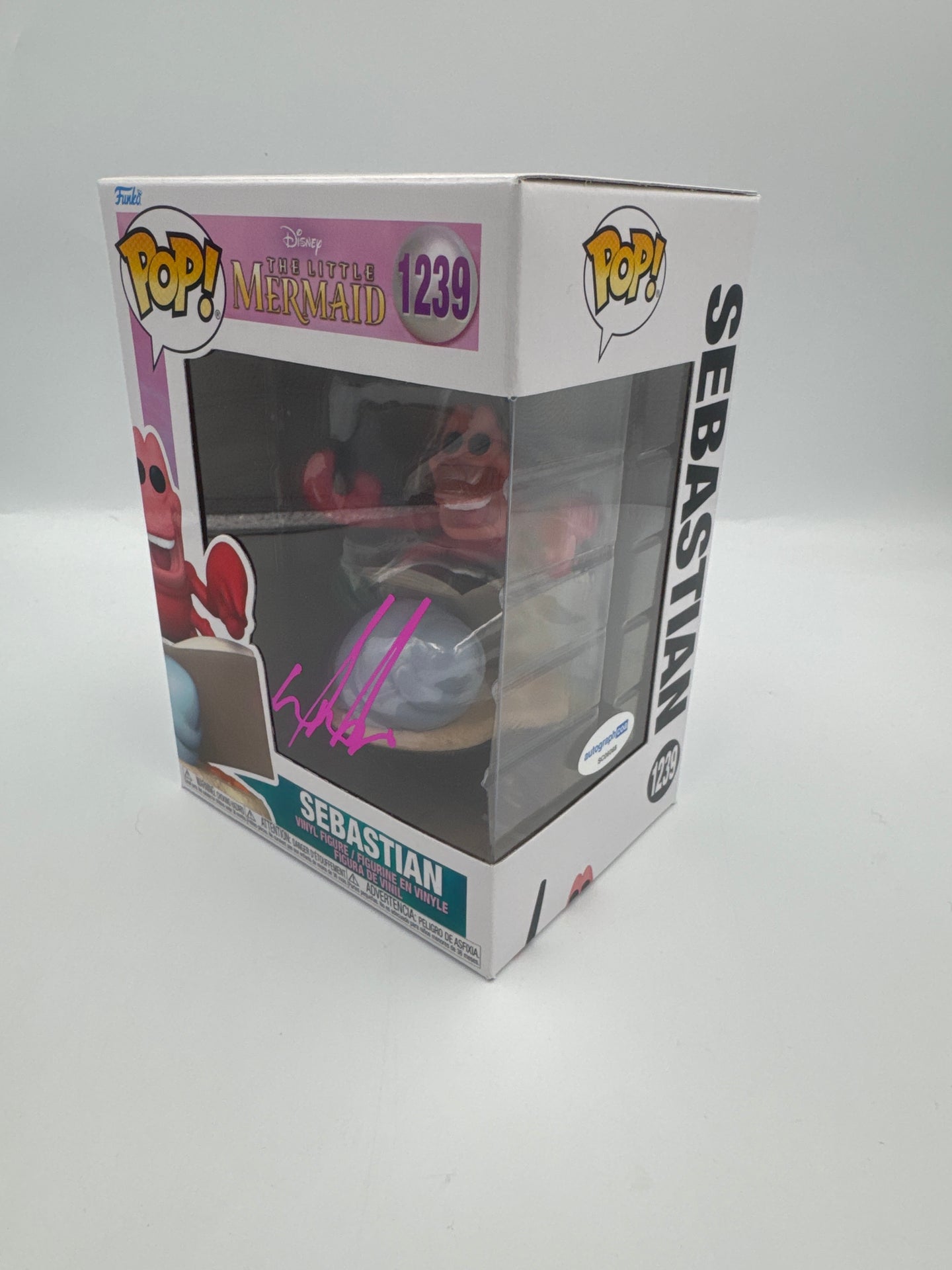 Sebastian - #1239 - Funko Pop! - Disney - The Little Mermaid - Signed By Daveed Diggs - Certified by Autographcoa