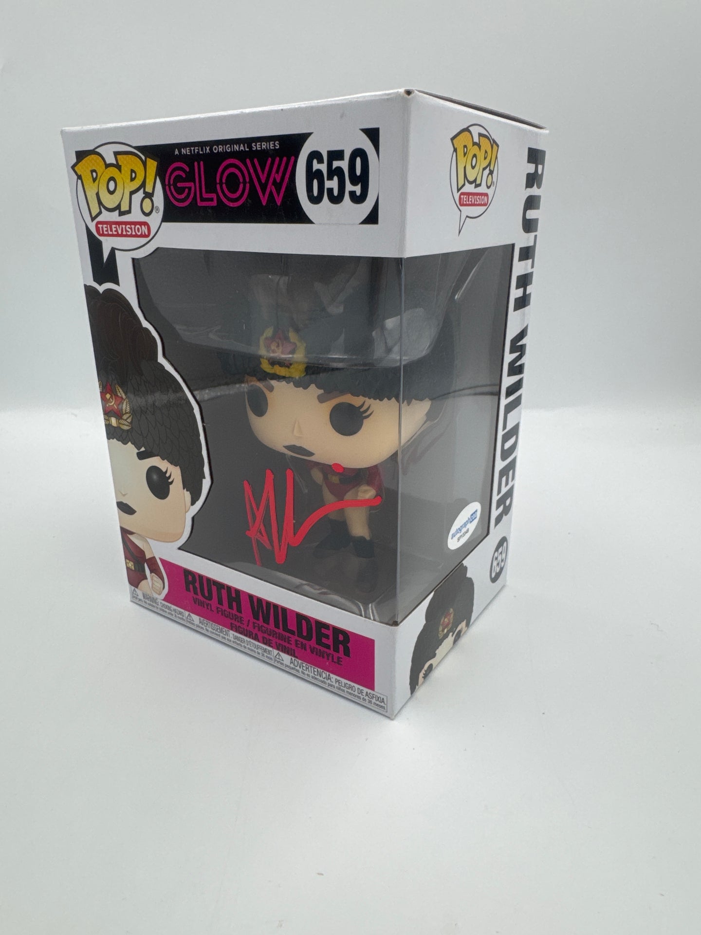 Ruth Wilder - #659 - Glow - Signed By Alison Brie - Autographcoa Certified Funko Pop!