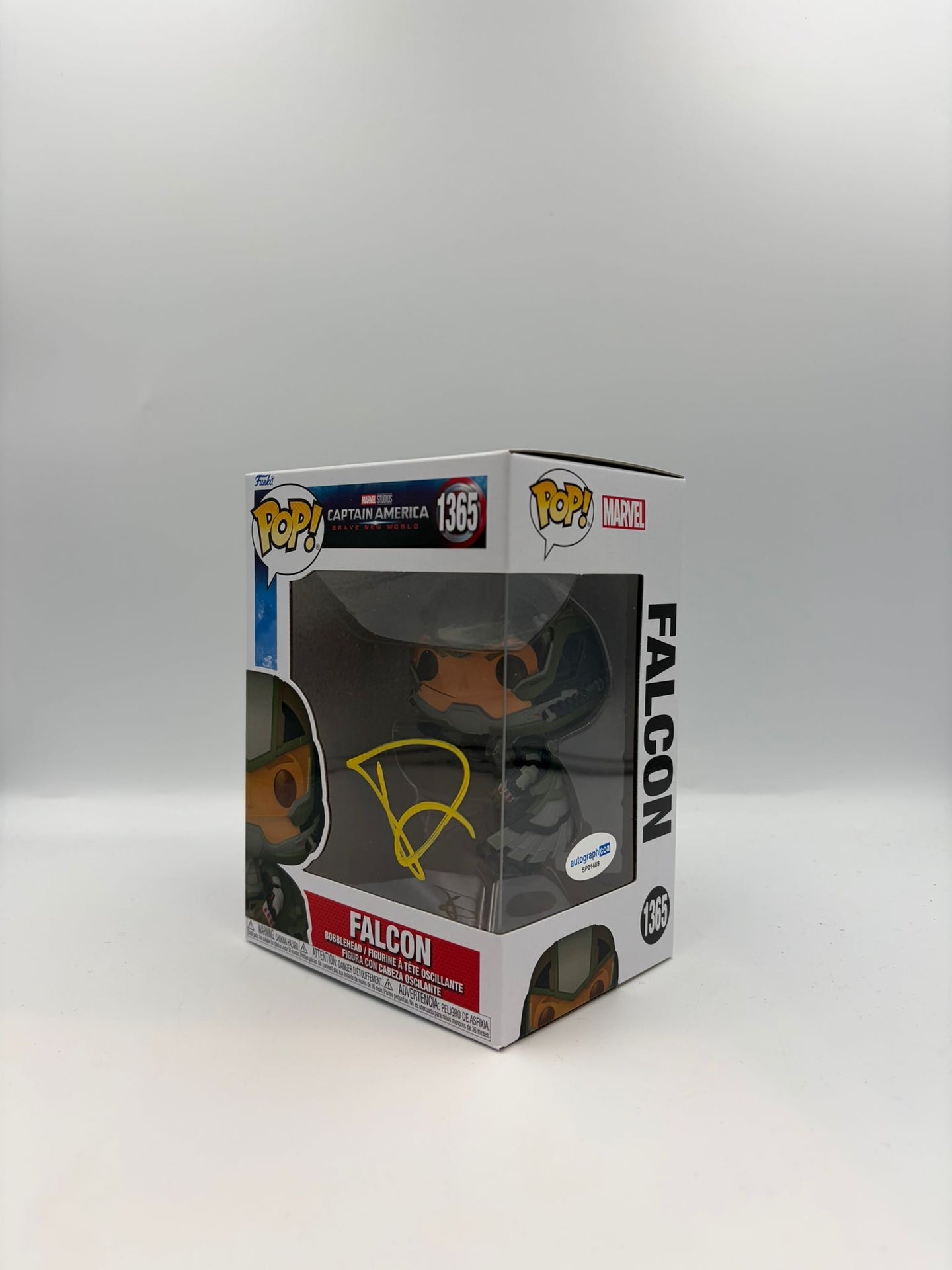 Falcon - #1365 - Funko Pop! - Marvel - Captain America - Brave New World - Signed by Danny Ramirez - Certified Pop!