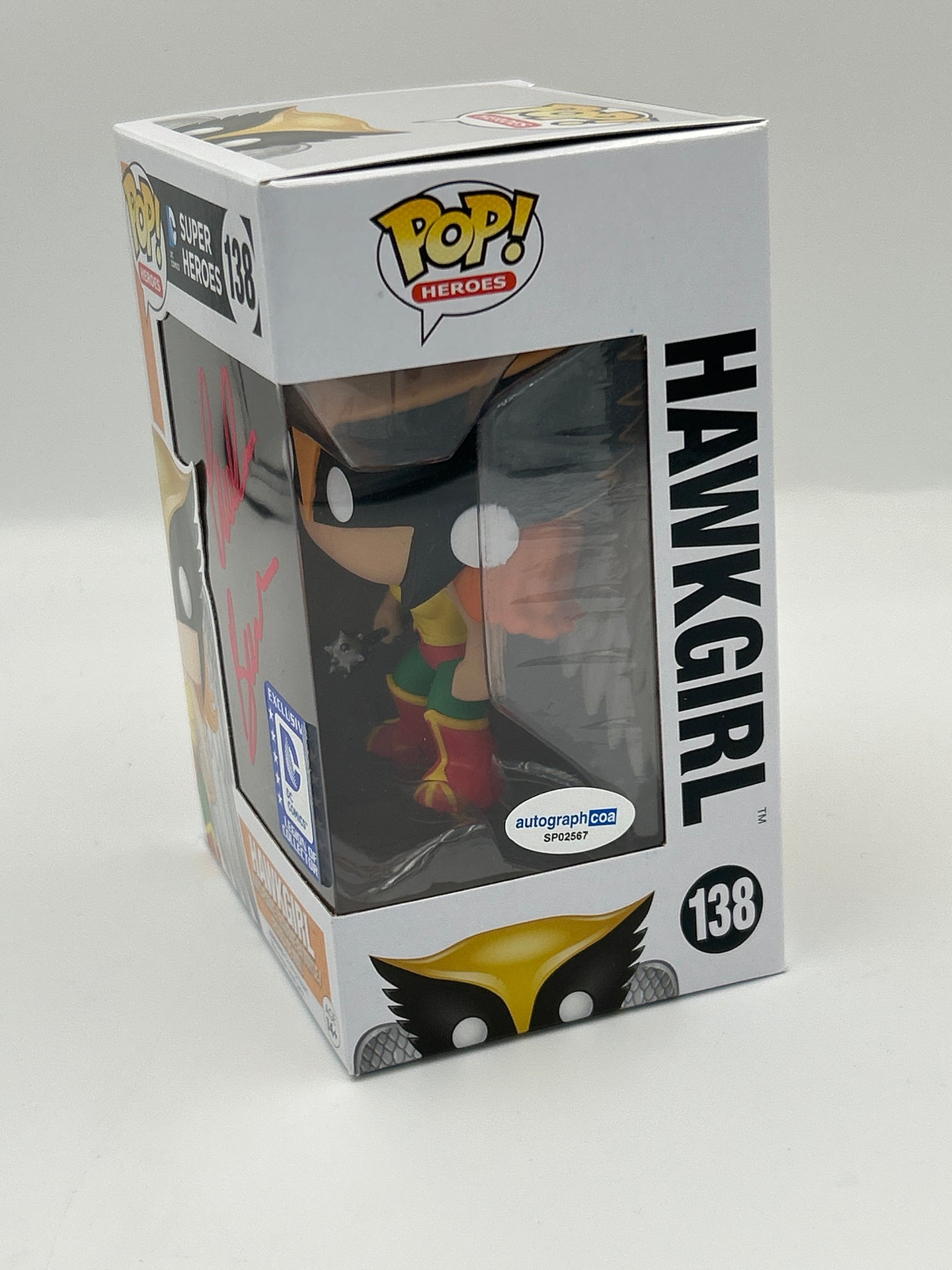 Hawkgirl - #138 - Funko Pop! - DC Super Heroes - Dc Comics Exclusive - Signed By Maria Canals-Barrera - Certified Pop