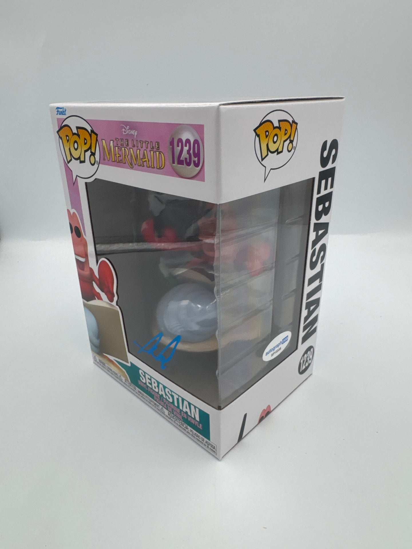 Sebastian - #1239 - Funko Pop! - Disney - The Little Mermaid - Signed By Daveed Diggs - Certified by Autographcoa