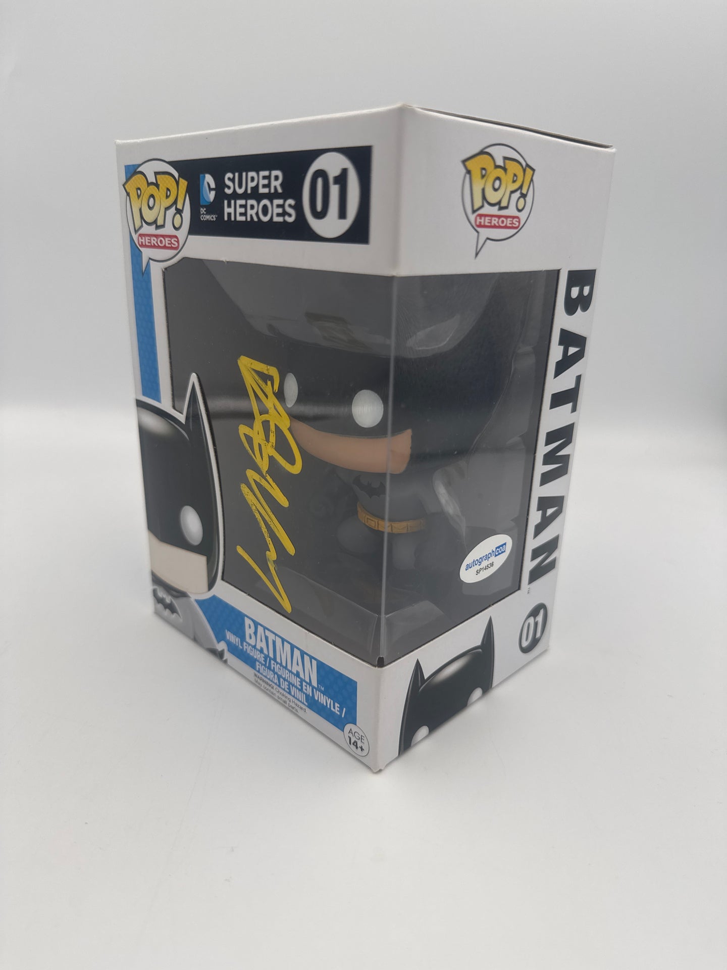 Batman - #01 - Funko Pop! - Heroes - DC Super Heroes - Signed By Will Arnett - Certified By Autographcoa