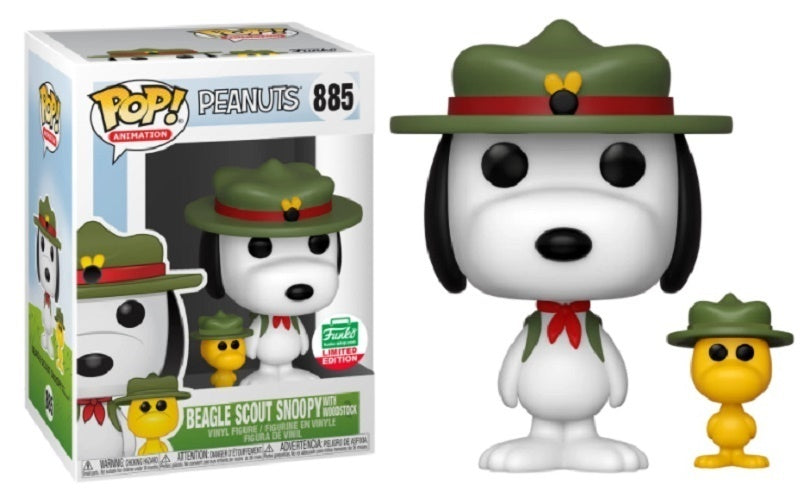 Beagle Scout Snoopy With Woodstock - #885- Funko Pop! - Animation - Peanuts - Funko Limited Edition