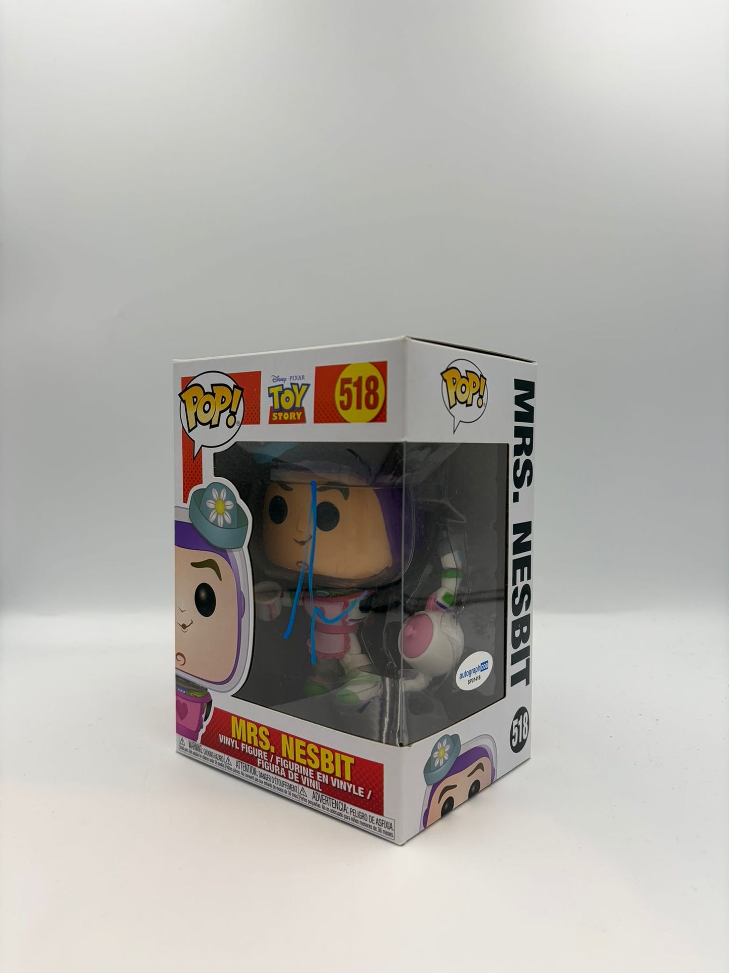 Mrs Nesbit - #518 - Funko Pop! - Disney - Toy Story - Signed By Tim Allen - Certified Pop