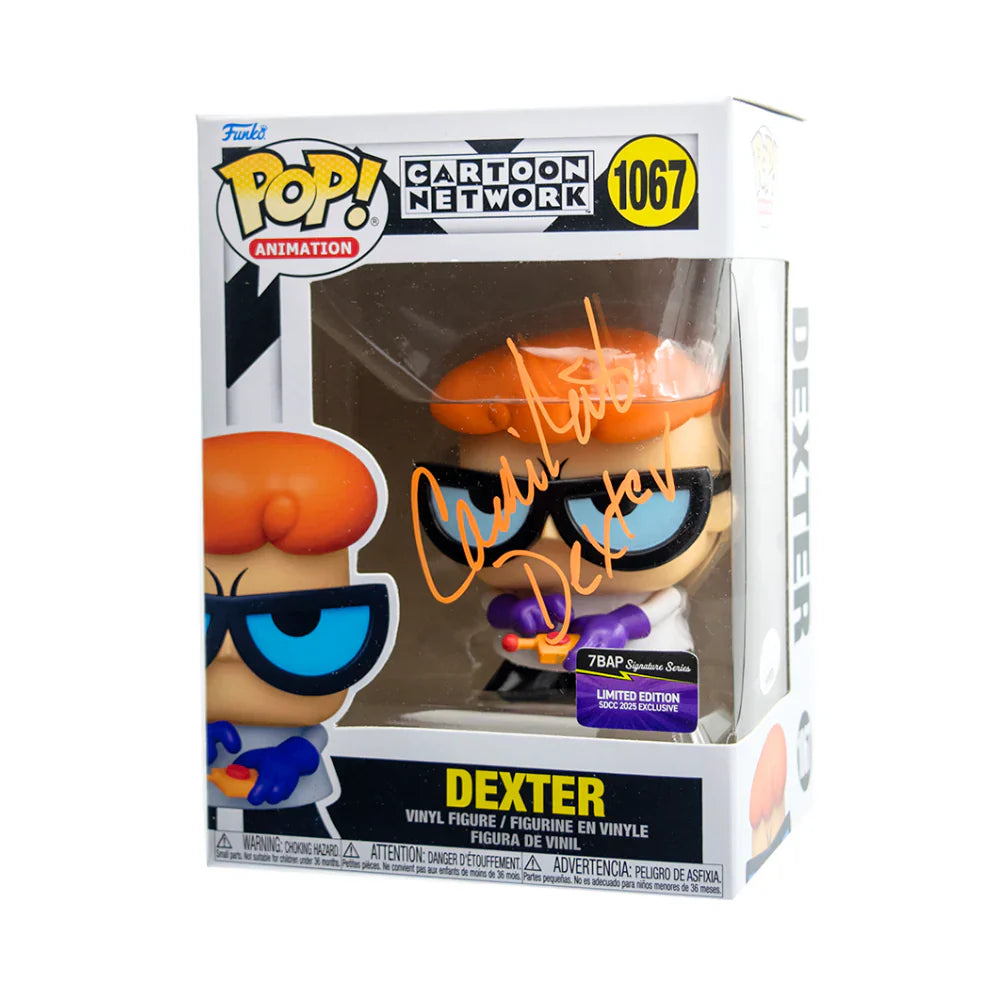 Dexter - #1607 - Funko Pop! - Animation - Cartoon Network - Signed By Candi Milo - 7BAP 50 PCS