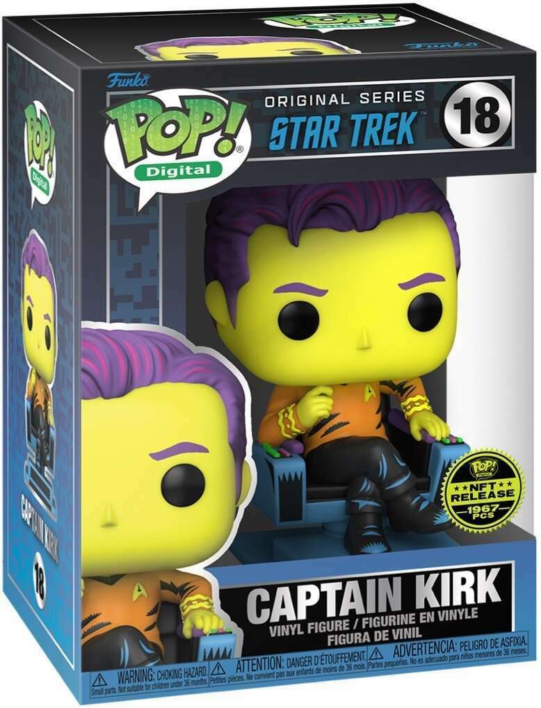 Captain Kirk - #18 - Funko Pop! - Digital - Star Trek - Release - 1967 Pcs