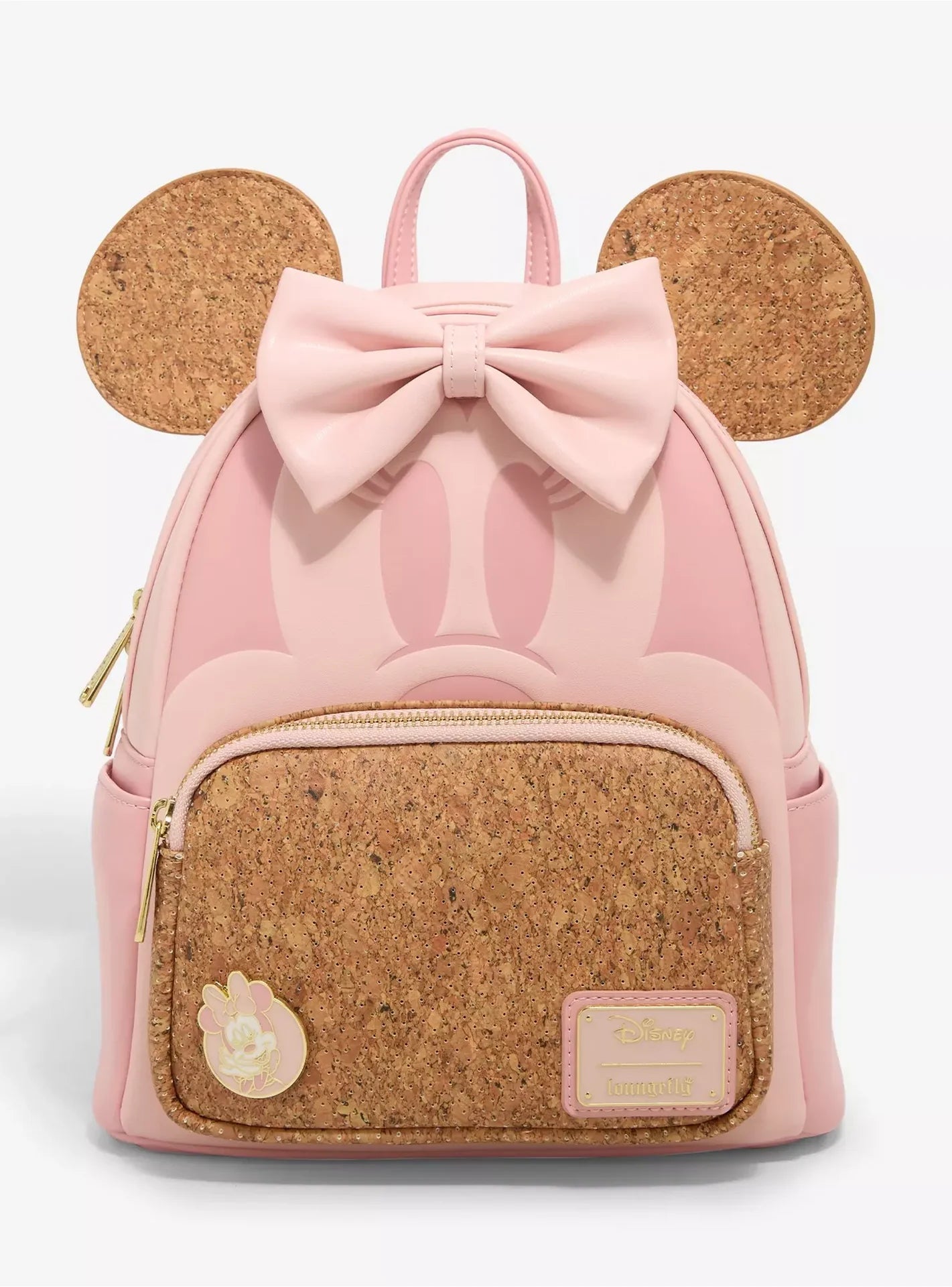 Disney Minnie Mouse Pink Cork Cosplay Mini Backpack - Loungefly