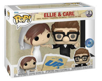 Carl & Ellie - 2 Pk - Funko Pop! - UP - Pixar - Pop in a Box Exclusive