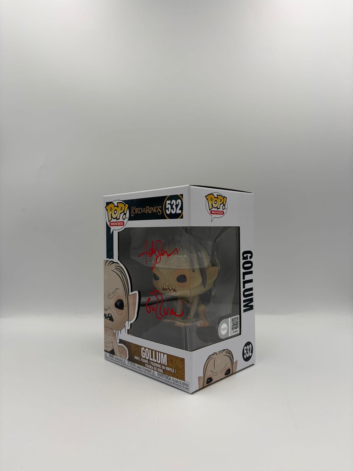 Gollum - #532 - Lord Of The Rings - Signed By Andy Serkis - SWAU Certified Funko Pop!
