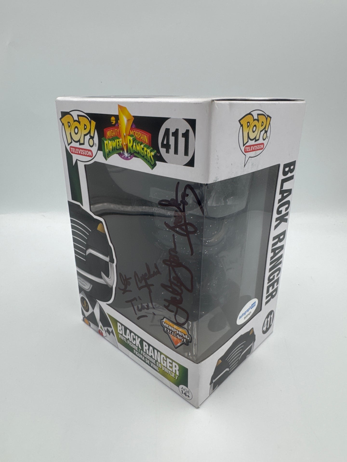 Black Ranger - #411 - Funko Pop! - Mighty Morphin Power Rangers - Signed By Walter Jones - Autographcoa Certified Pop