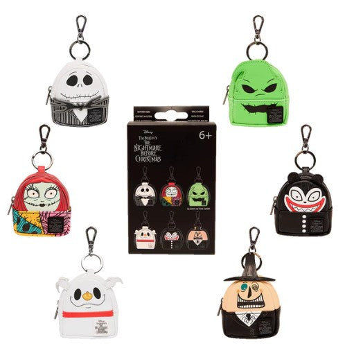 The Nightmare Before Christmas Mystery Box Mini Backpack Charms - Loungefly - Disney
