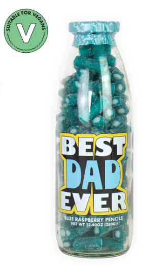 Fizzy Blue Pencils - Best Dad Ever - Sweet Bottle Treat Kitchen