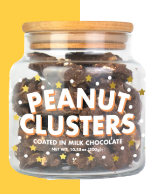 Milk Chocolate Peanut Clusters Chocolate Jar - Treat Kitchen