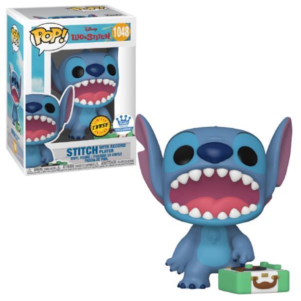 Stitch with Record Player - #1048 - Funko Pop! - Disney - Lilo and Stitch - Funko Exclusive - Chase Exclusive