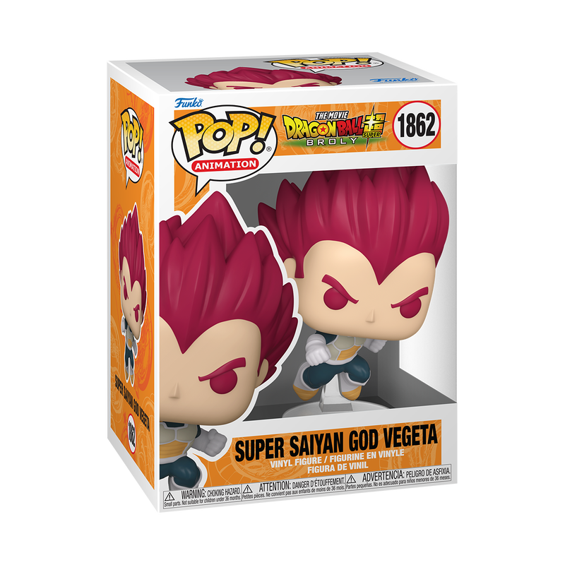 Super Saiyan God Vegeta - #1862 - Funko Pop! - Animation - Dragon Ball Broly Team