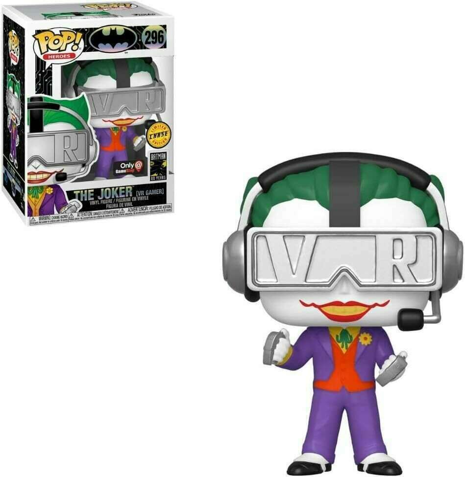 The Joker (VR Gamer) - #296 - Funko Pop! - Heroes - Batman - Chase - Gamestop Exclusive