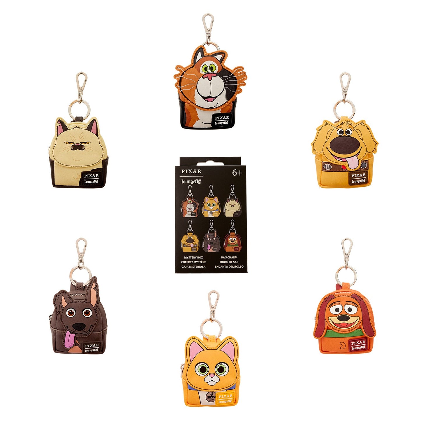 Disney Pixar Dogs & Cats Mystery Mini Backpack Bag Charms - Loungefly