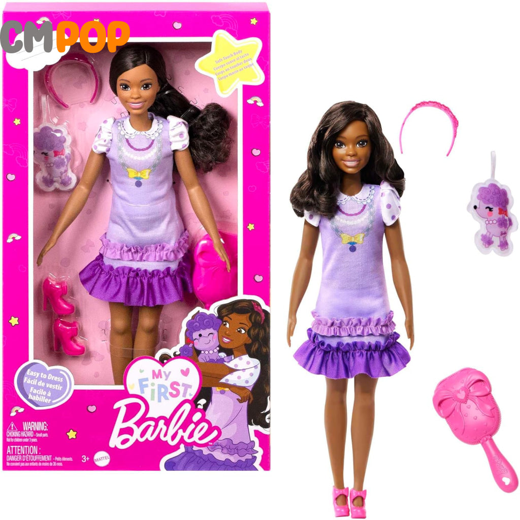 Barbie My First Barbie Doll - Brooklyn with Poodle Toys & Games