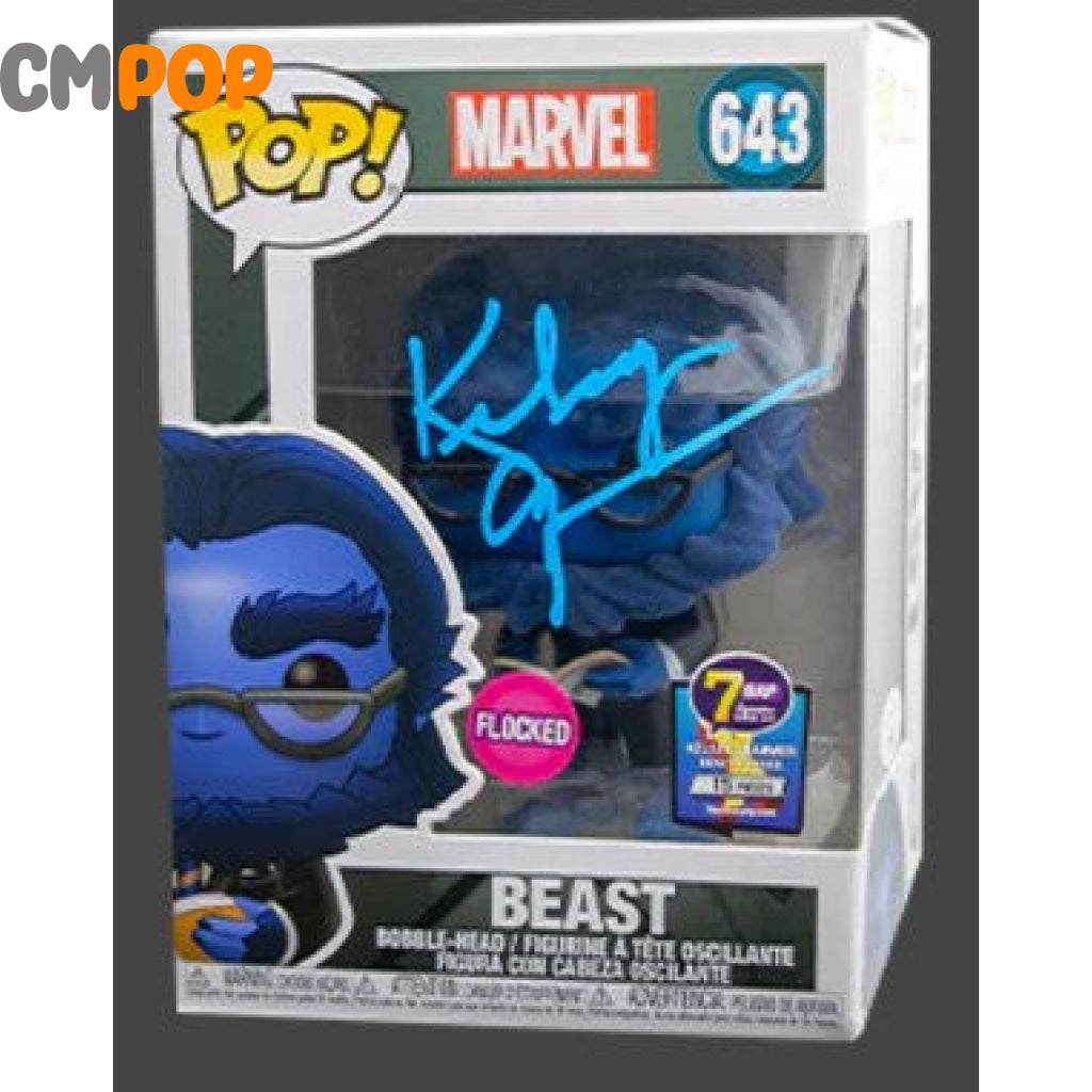 Beast (Variant Chosen At Random) #643 - Funko Pop! Marvel Signed By Kelsey Grammer (Pcs) Certified