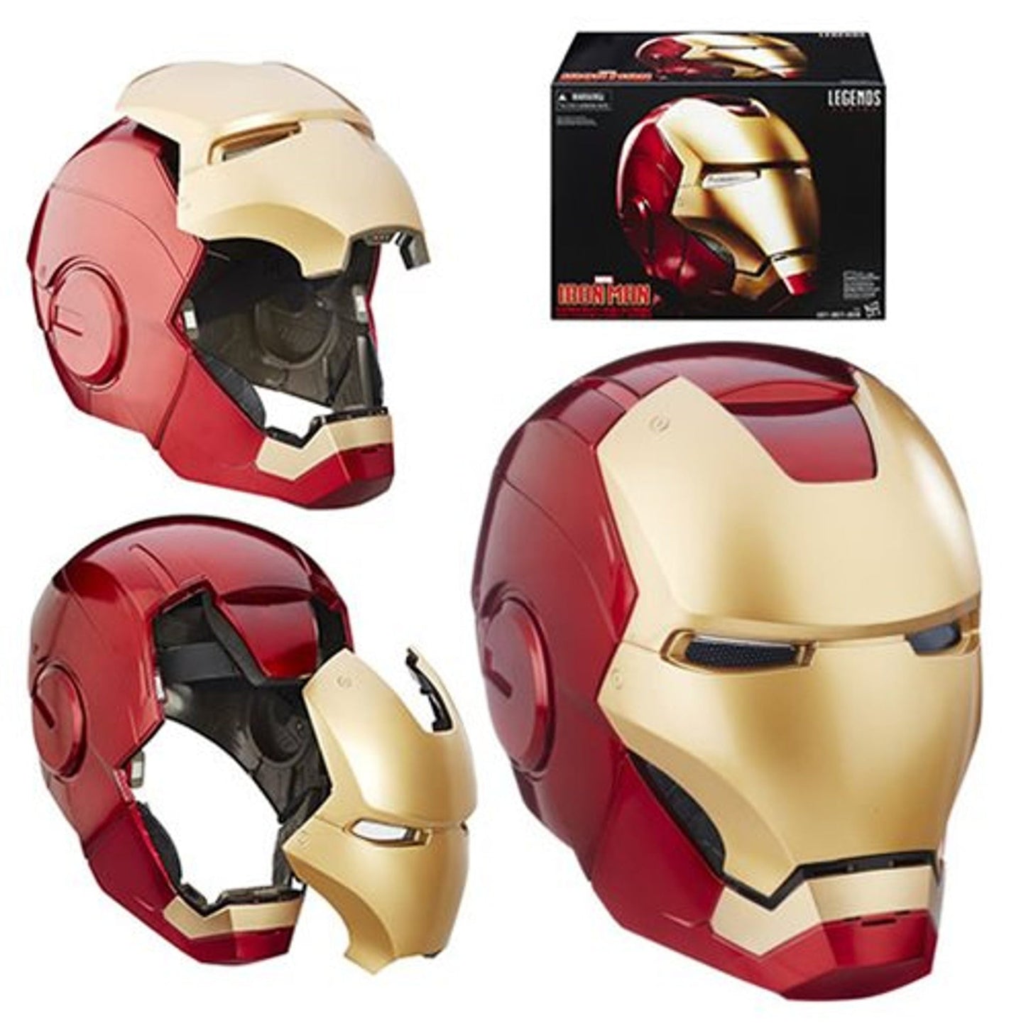 Hasbro Marvel Legends Series Iron Man Premium Electronic Helmet - # - Funko Pop! With Light FX