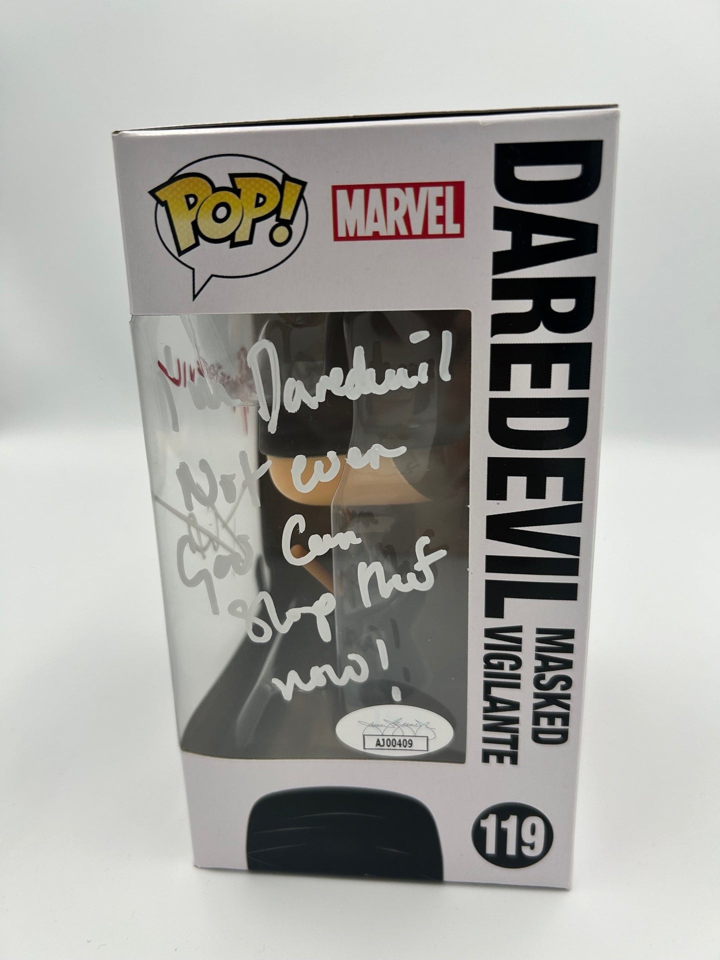 Daredevil (Masked Vigilante) - #119 - Funko Pop! - Signed By Charlie Cox - Daredevil
