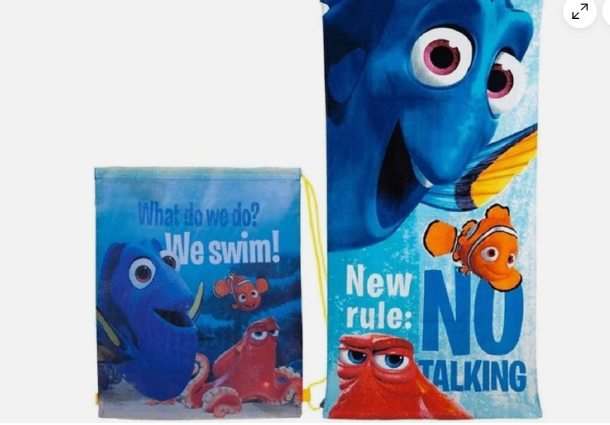 Finding Nemo Dory Gym Bag and Towel set