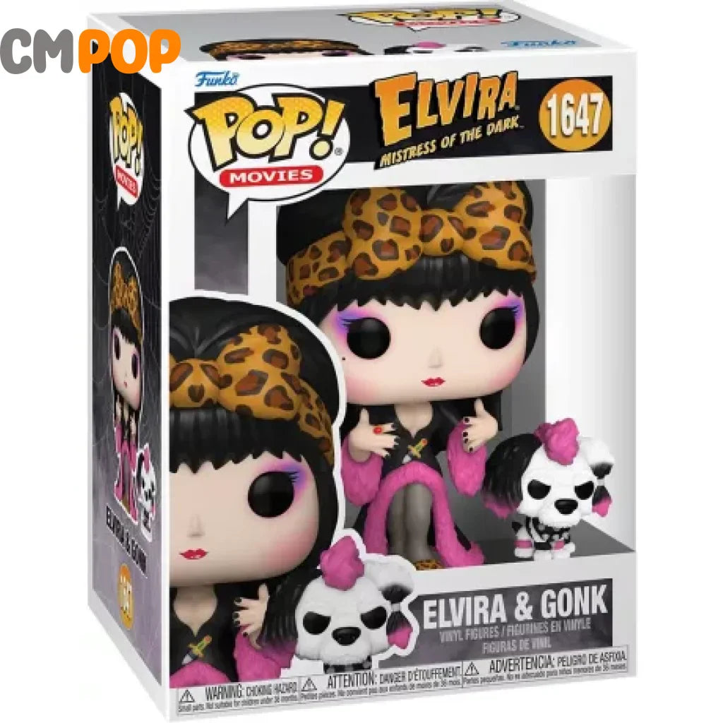 Elvira & Gonk - #1647 Mistress Of The Dark Funko Pop