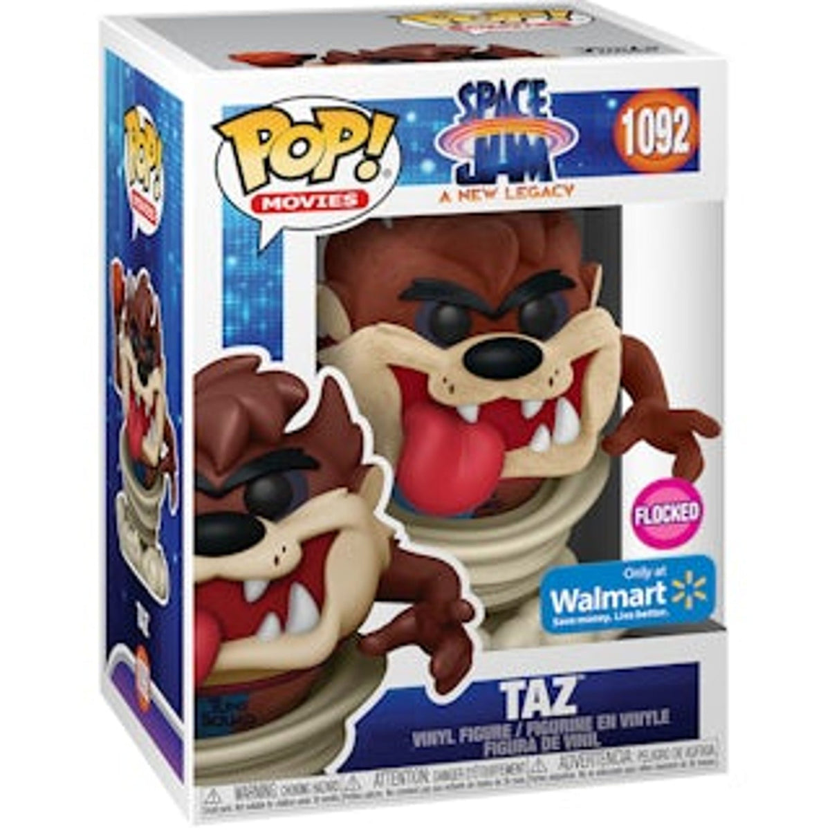Movies: Space Jam: A New Legacy - Taz (Flocked) - #1092 - Funko POP! - Walmart Exclusive