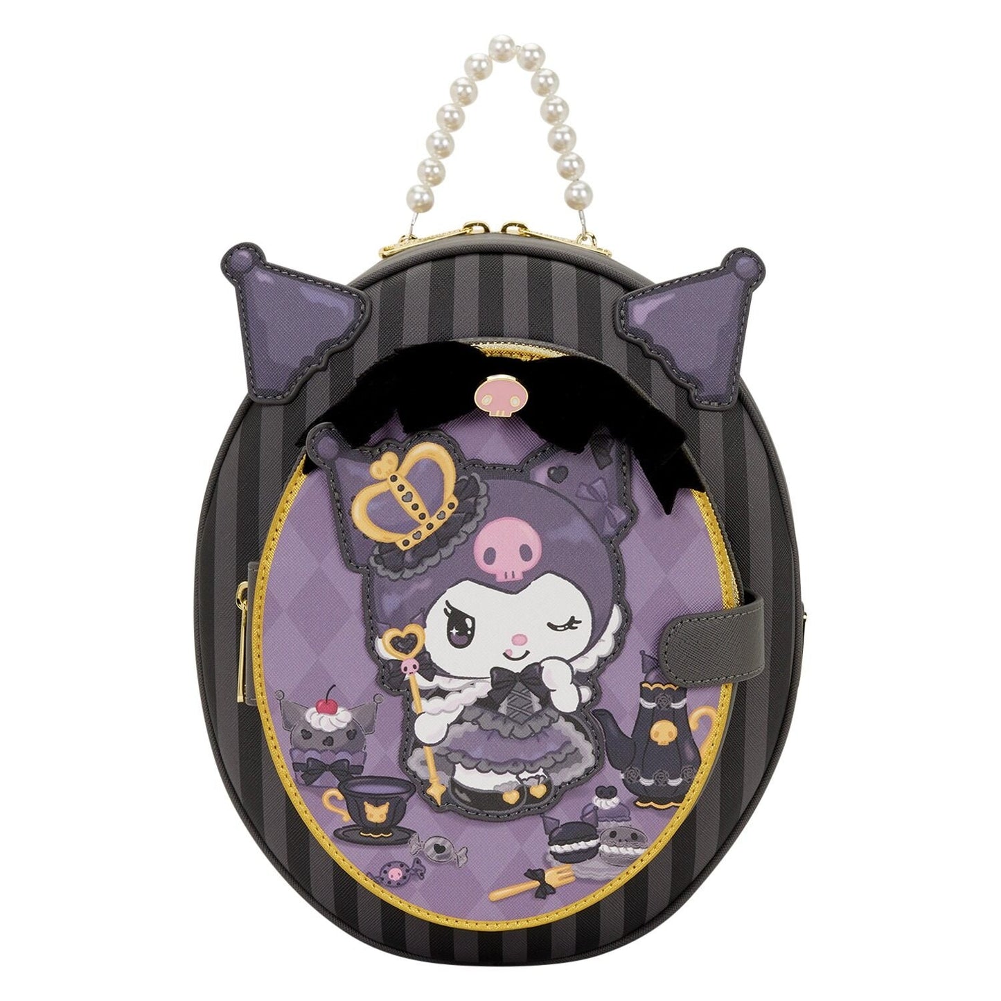 Sanrio Kuromi 20th Anniversary Cameo Mini Backpack β Loungefly