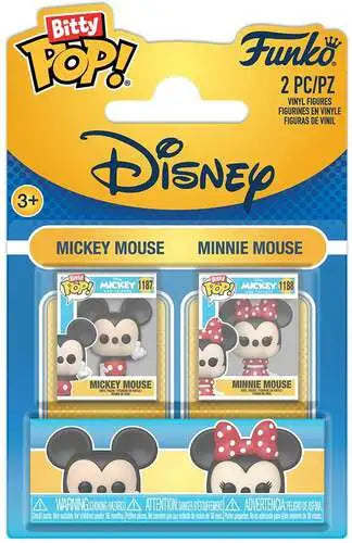 Mickey And Minnie Mouse 2 pk Bitty